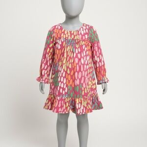 Crazy 8 Pink and Orange Polka Dot Dress